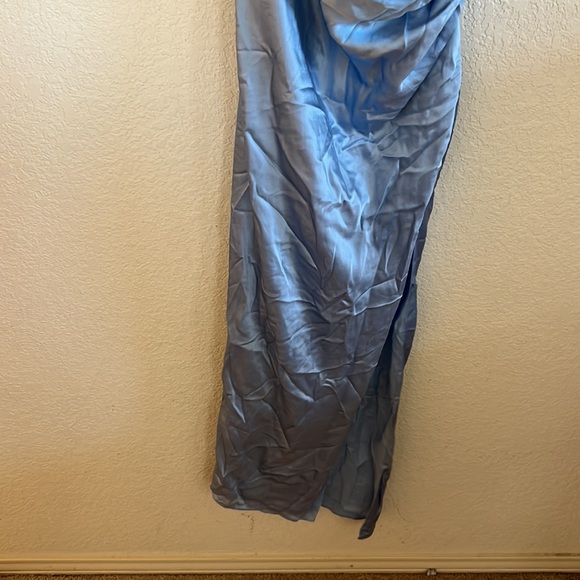 The sei X REVOVLE One Shoulder Midi Dress in Sky - Picture 9 of 16